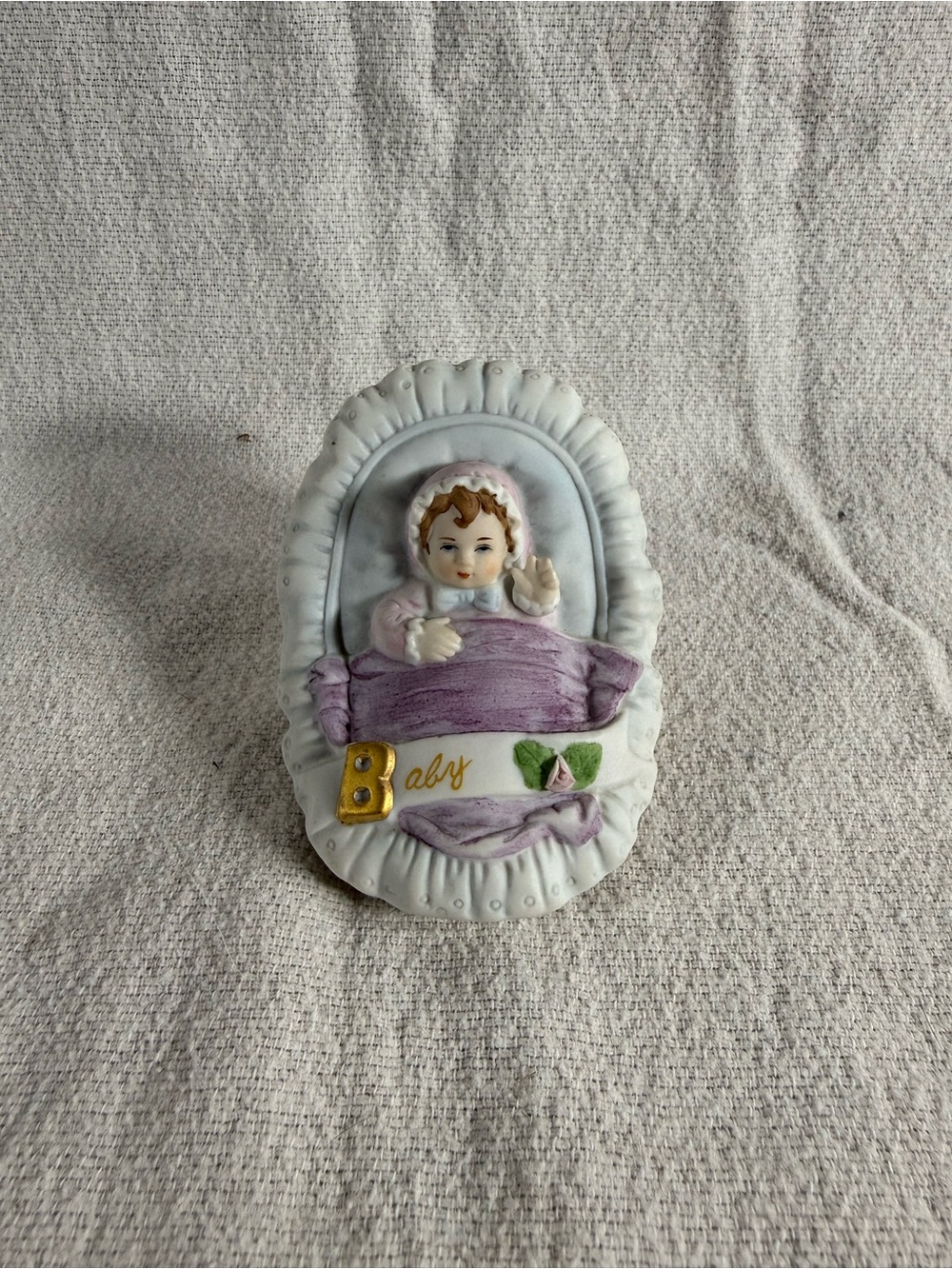 Vintage Enesco Growing Up Birthday Girls Baby Porcelain Figurine